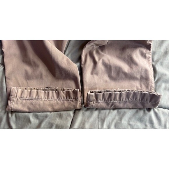 VTG J Crew Mens 36 x 30 Flannel Lined Khaki Chino Pants Tartan Plaid Y2K Grandpa - Picture 7 of 16